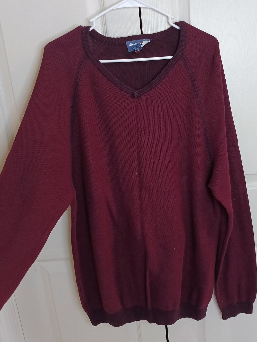 Tommy Bahama Women's V-Neck Sweater in Burgundy